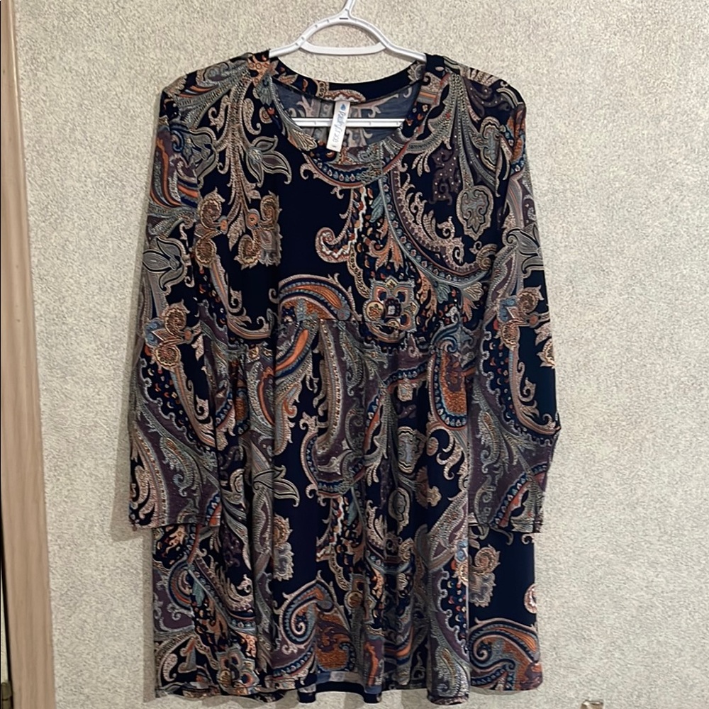 ⭐️ Paisley Grace Print Blouse - Multicolor